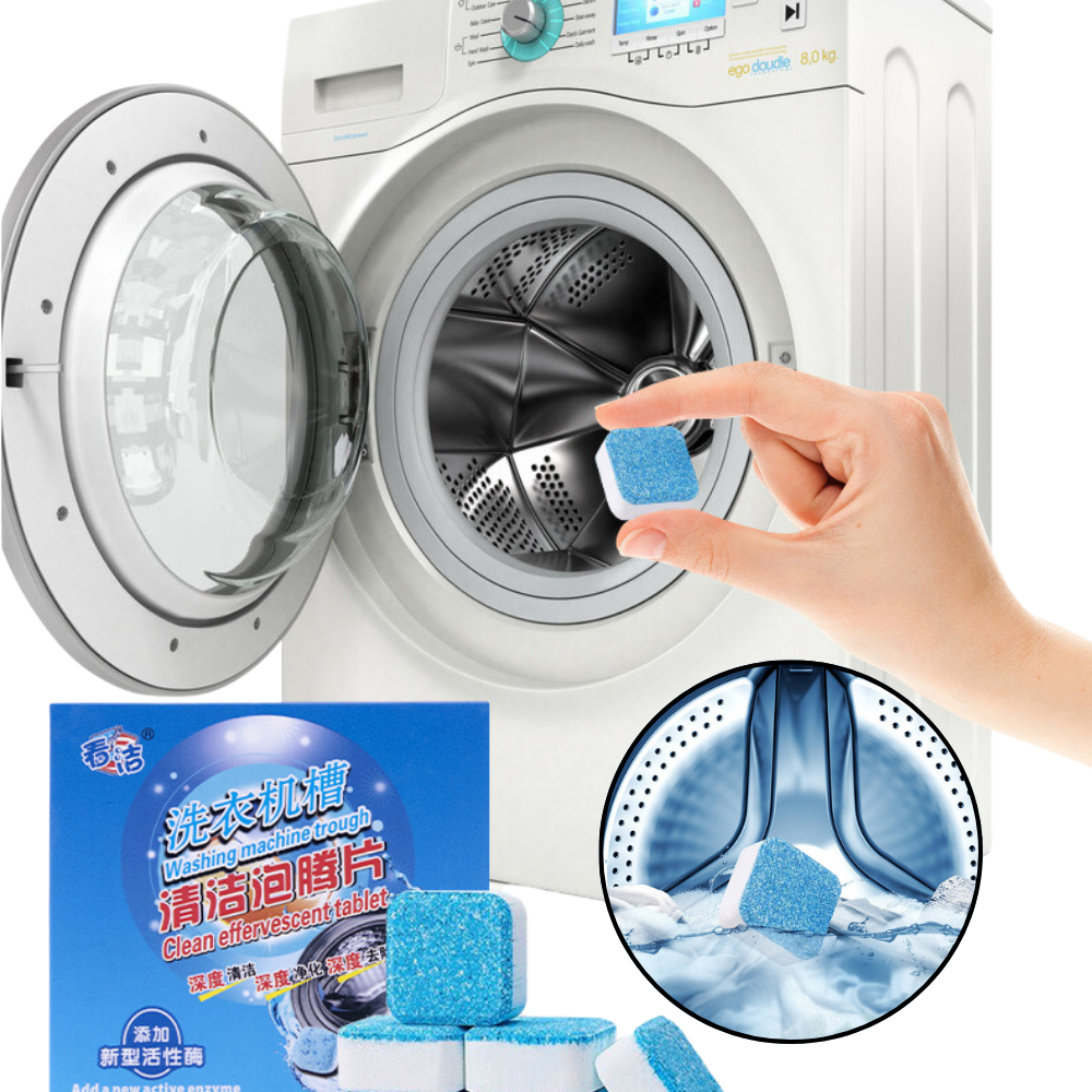 Washclean™ Pastillas para Limpieza de Lavadora x 12